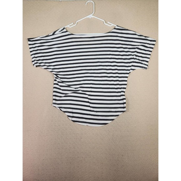 Volcom Shirt Womens XS Small Relaxed Striped Flowy Round Neck Short Sleeve - Picture 8 of 12